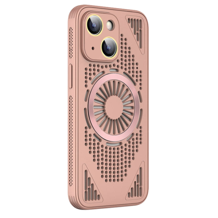 For iPhone 14 Hollow Cooling MagSafe Shockproof Phone Case