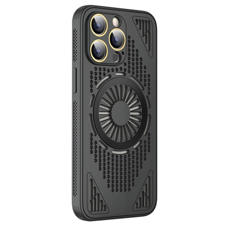 For iPhone 14 Pro Max Hollow Cooling MagSafe Shockproof Phone Case