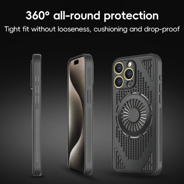 For iPhone 12 Pro Hollow Cooling MagSafe Shockproof Phone Case