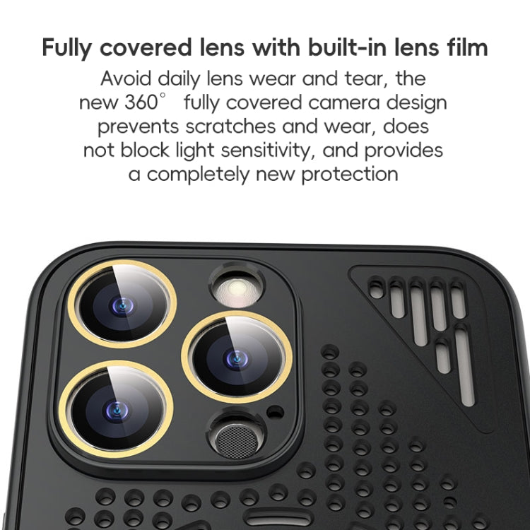 For iPhone 14 Pro Max Hollow Cooling MagSafe Shockproof Phone Case