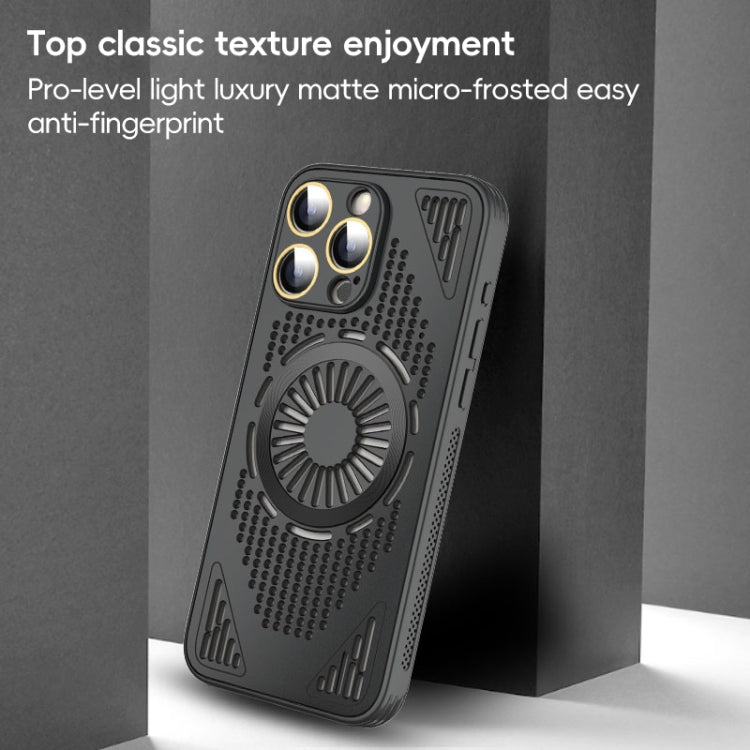 For iPhone 12 Pro Hollow Cooling MagSafe Shockproof Phone Case
