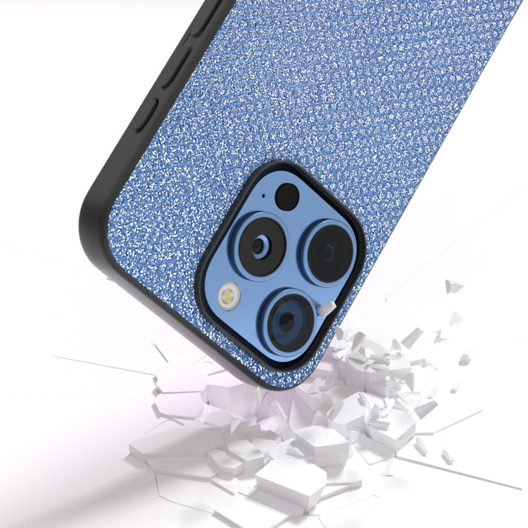 For iPhone 16 Pro Diamond Black Frame Phone Case