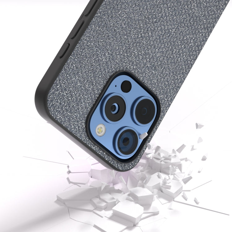 For iPhone 16 Pro Max Diamond Black Frame Phone Case