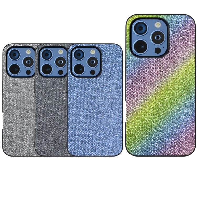 For iPhone 16 Pro Max Diamond Black Frame Phone Case