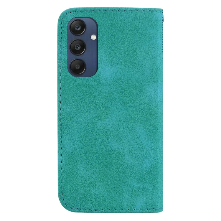 For Samsung Galaxy M35 Seven-shaped Embossed Leather Phone Case