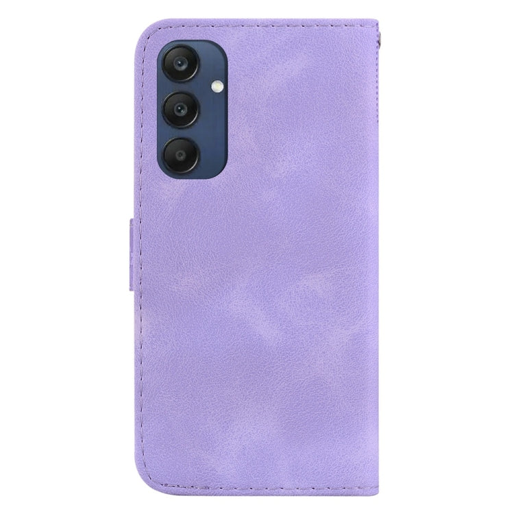For Samsung Galaxy M35 Seven-shaped Embossed Leather Phone Case