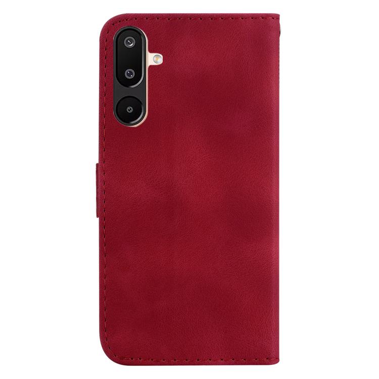 For Samsung Galaxy M16 5G / F16 5G / M36 5G Seven-shaped Embossed Leather Phone Case