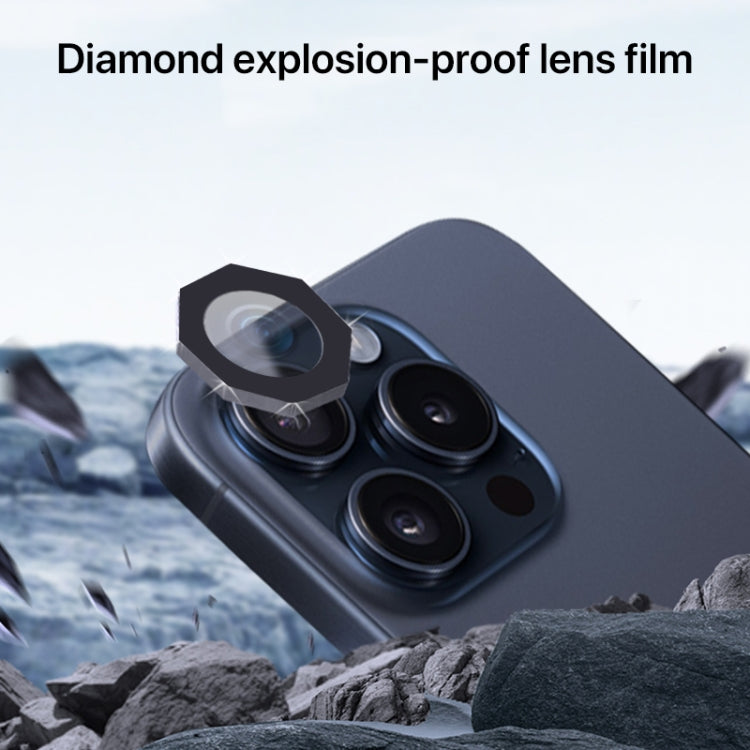 For iPhone 16 Pro / 16 Pro Max HD Lens Protective Film without Diamond