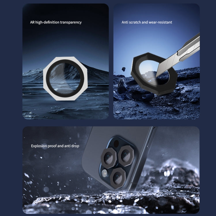 For iPhone 16 Pro / 16 Pro Max HD Lens Protective Film without Diamond