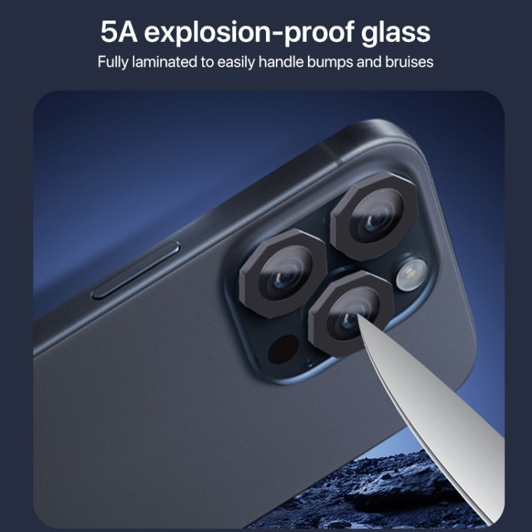 For iPhone 16 Pro / 16 Pro Max HD Lens Protective Film without Diamond