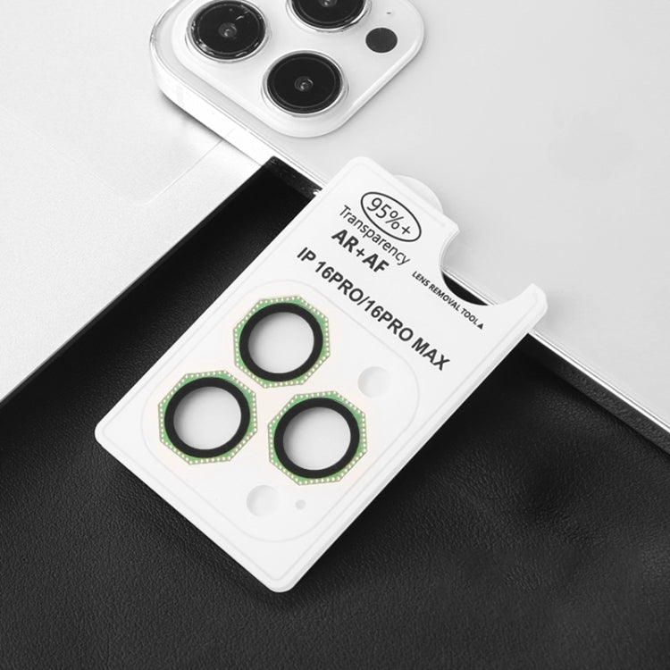 For iPhone 16 Pro / 16 Pro Max HD Lens Protective Film with Diamond