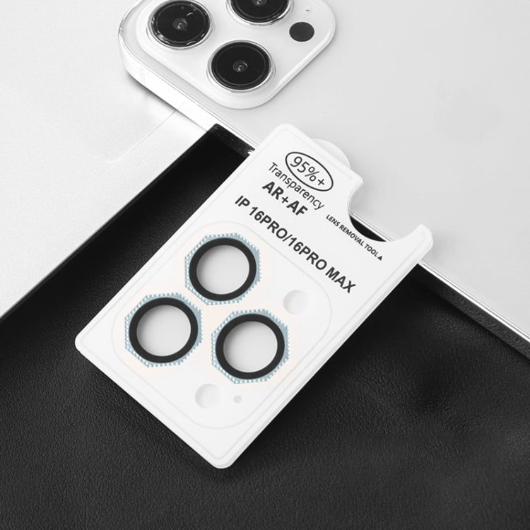 For iPhone 16 Pro / 16 Pro Max HD Lens Protective Film with Diamond