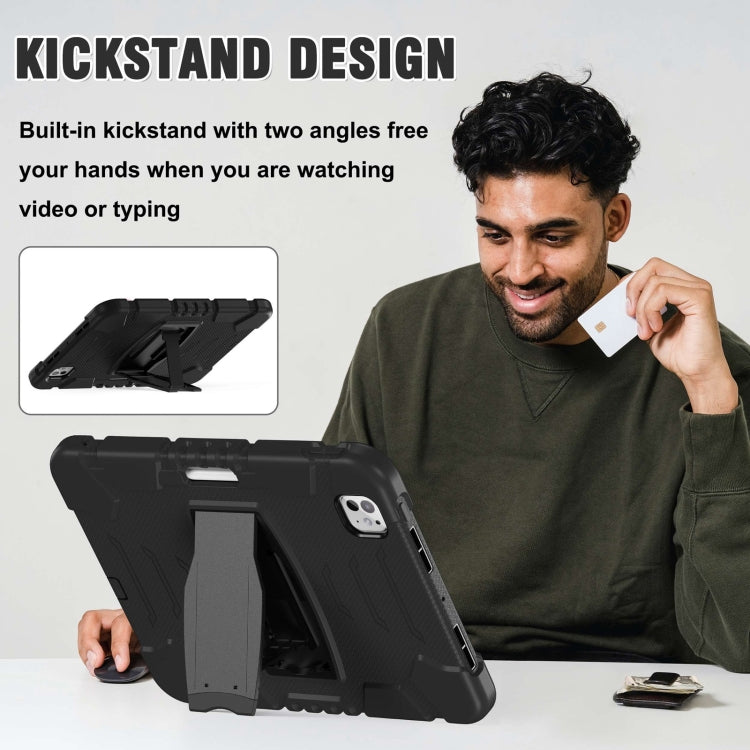 For iPad Pro 11 2025 / 2024 3-Layer Silicone Hybrid PC Tablet Case