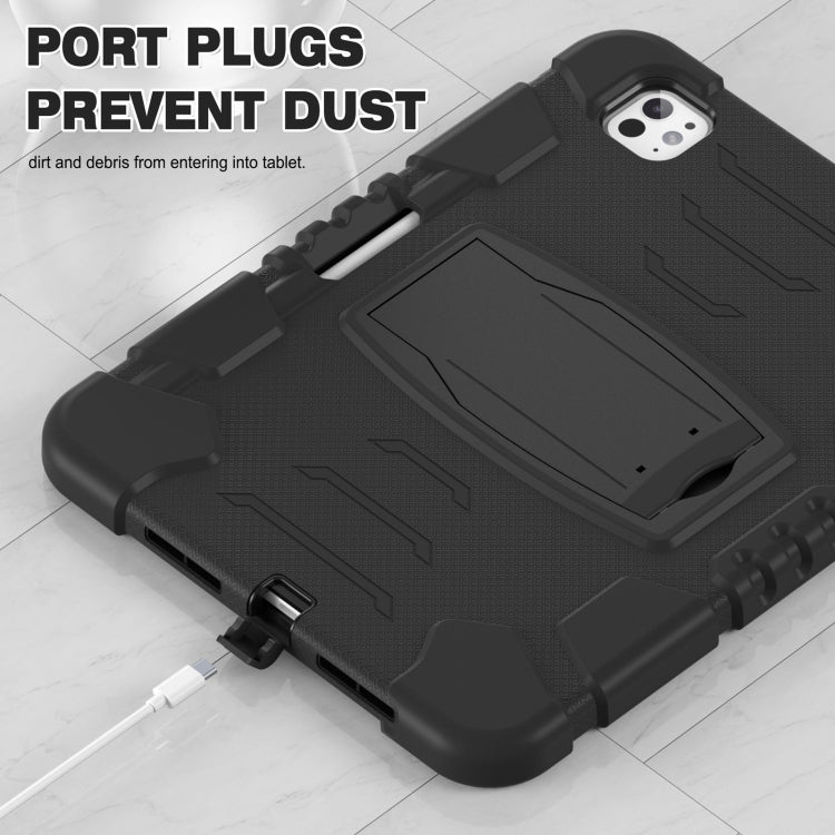 For iPad Pro 11 2025 / 2024 3-Layer Silicone Hybrid PC Tablet Case