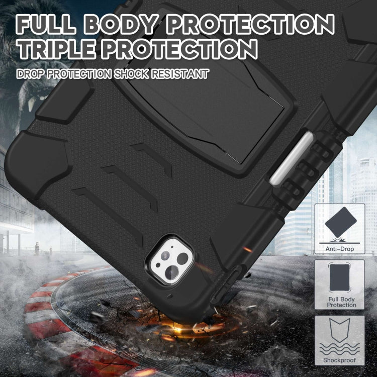 For iPad Pro 11 2025 / 2024 3-Layer Silicone Hybrid PC Tablet Case