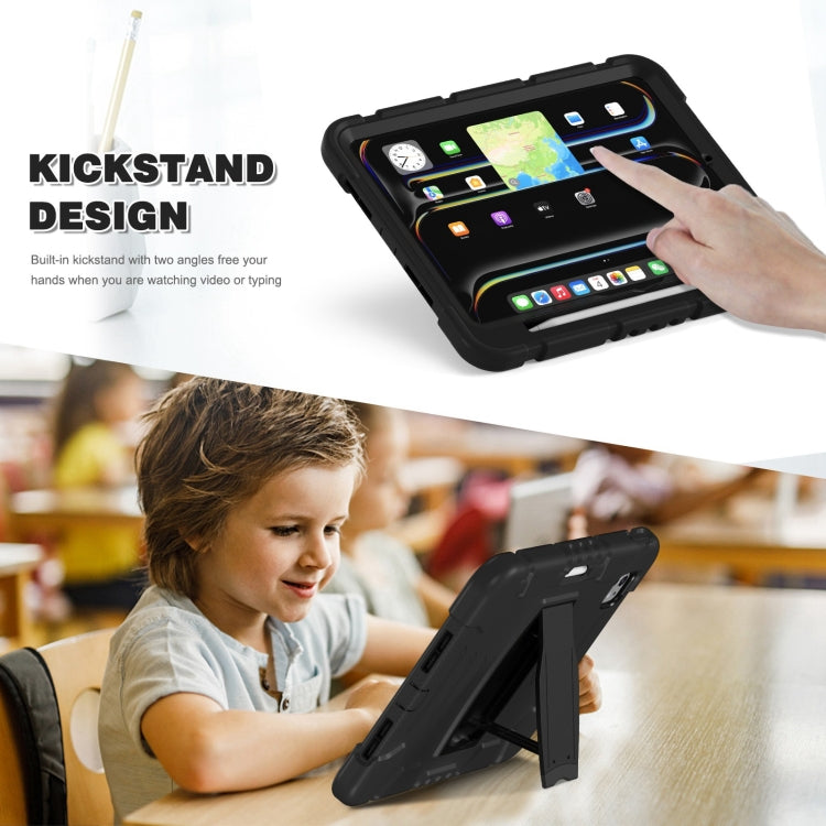 For iPad Pro 11 2025 / 2024 3-Layer Silicone Hybrid PC Tablet Case