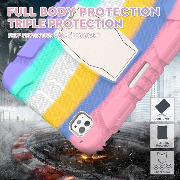 For iPad Pro 11 2025 / 2024 3-Layer Silicone Hybrid PC Tablet Case