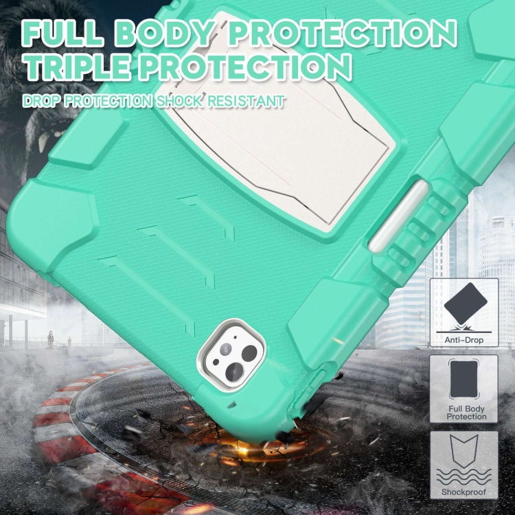 For iPad Pro 11 2025 / 2024 3-Layer Silicone Hybrid PC Tablet Case