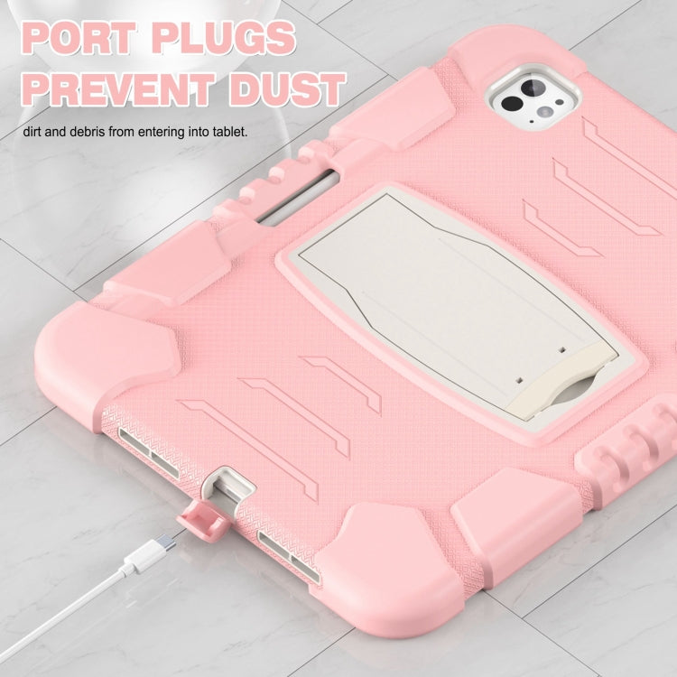 For iPad Pro 11 2025 / 2024 3-Layer Silicone Hybrid PC Tablet Case