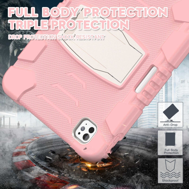 For iPad Pro 11 2025 / 2024 3-Layer Silicone Hybrid PC Tablet Case