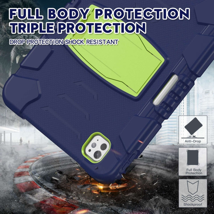 For iPad Pro 11 2025 / 2024 3-Layer Silicone Hybrid PC Tablet Case