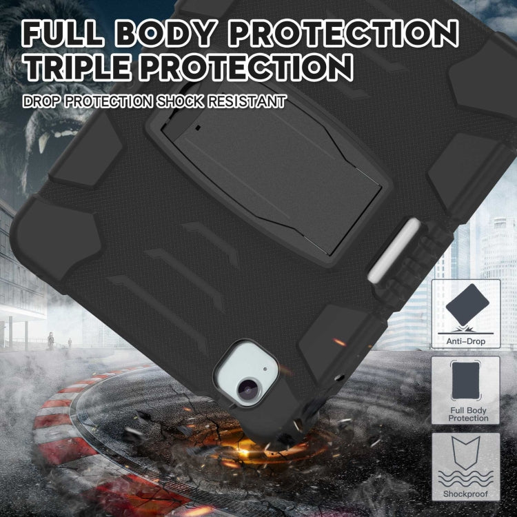 For iPad Air 11 2026 / 2025 / 2024 3-Layer Silicone Hybrid PC Tablet Case