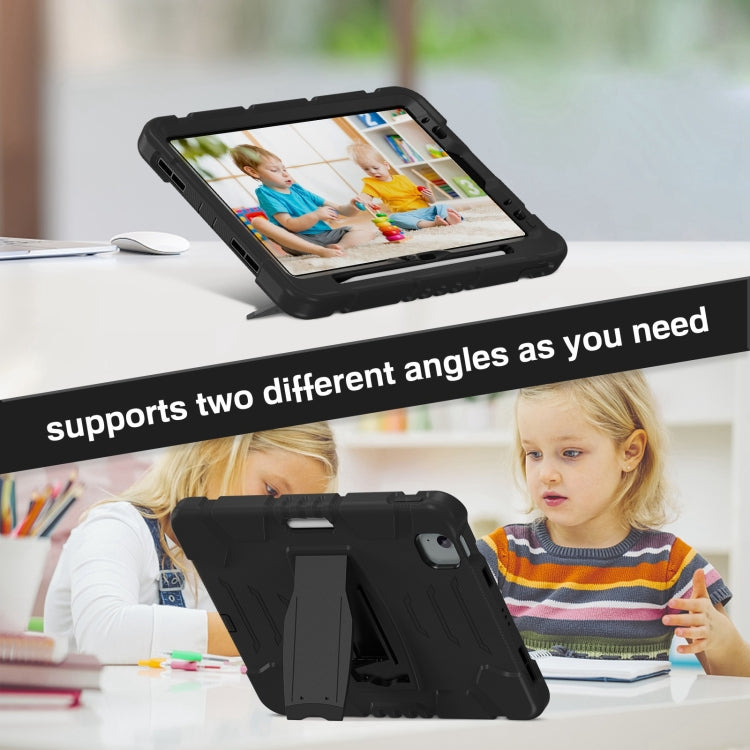 For iPad Air 11 2026 / 2025 / 2024 3-Layer Silicone Hybrid PC Tablet Case