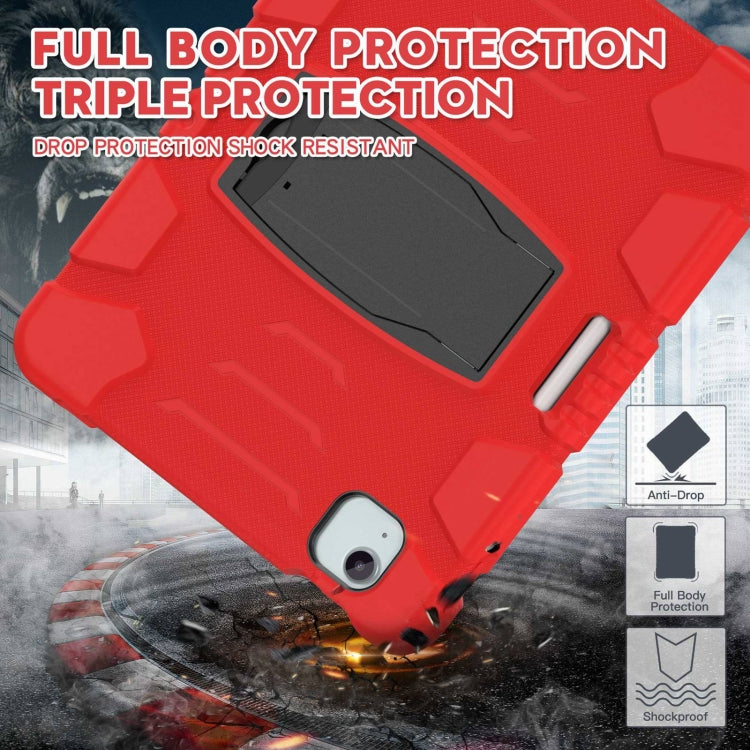 For iPad Air 11 2026 / 2025 / 2024 3-Layer Silicone Hybrid PC Tablet Case