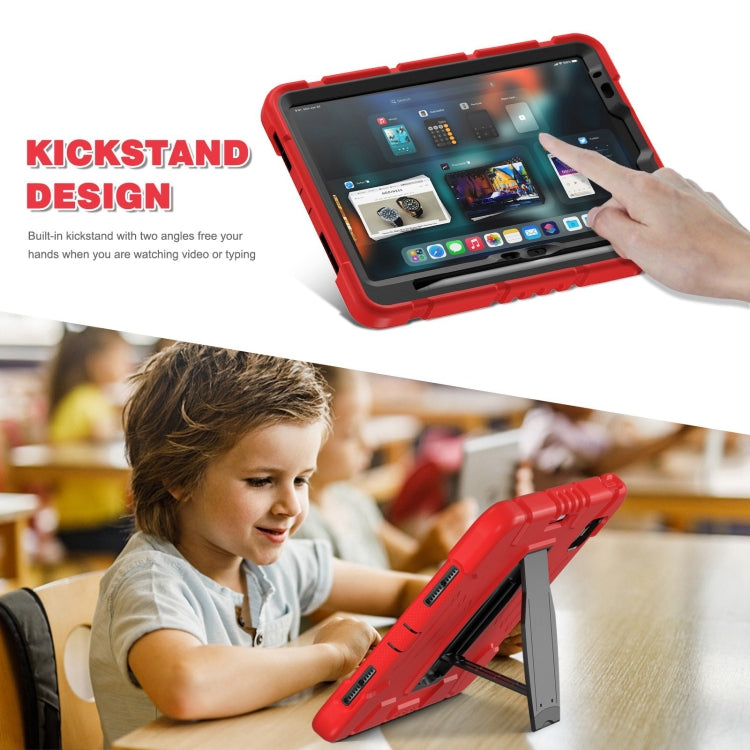 For iPad Air 11 2026 / 2025 / 2024 3-Layer Silicone Hybrid PC Tablet Case