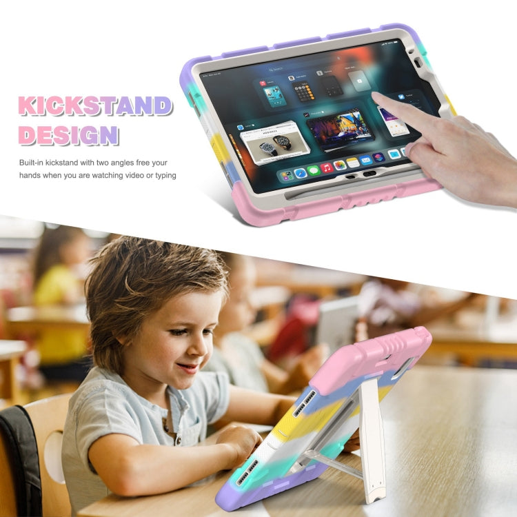 For iPad Air 11 2026 / 2025 / 2024 3-Layer Silicone Hybrid PC Tablet Case