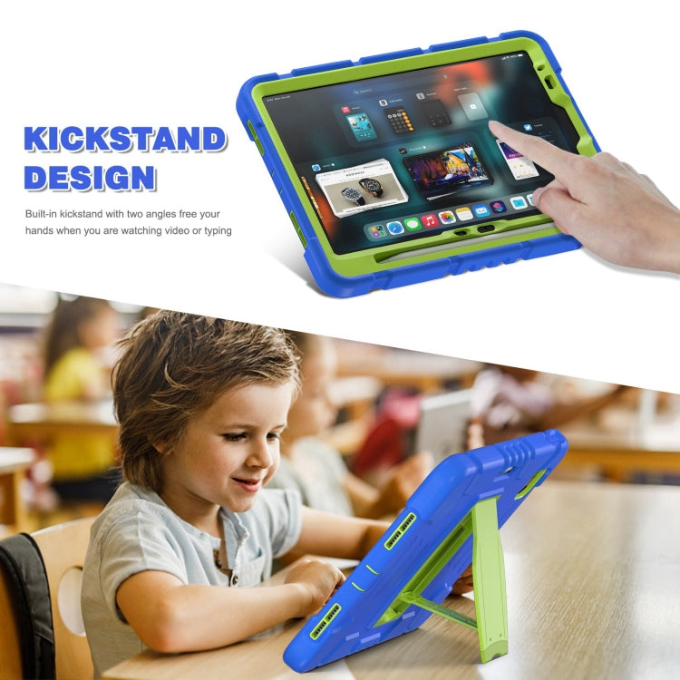 For iPad Air 11 2026 / 2025 / 2024 3-Layer Silicone Hybrid PC Tablet Case