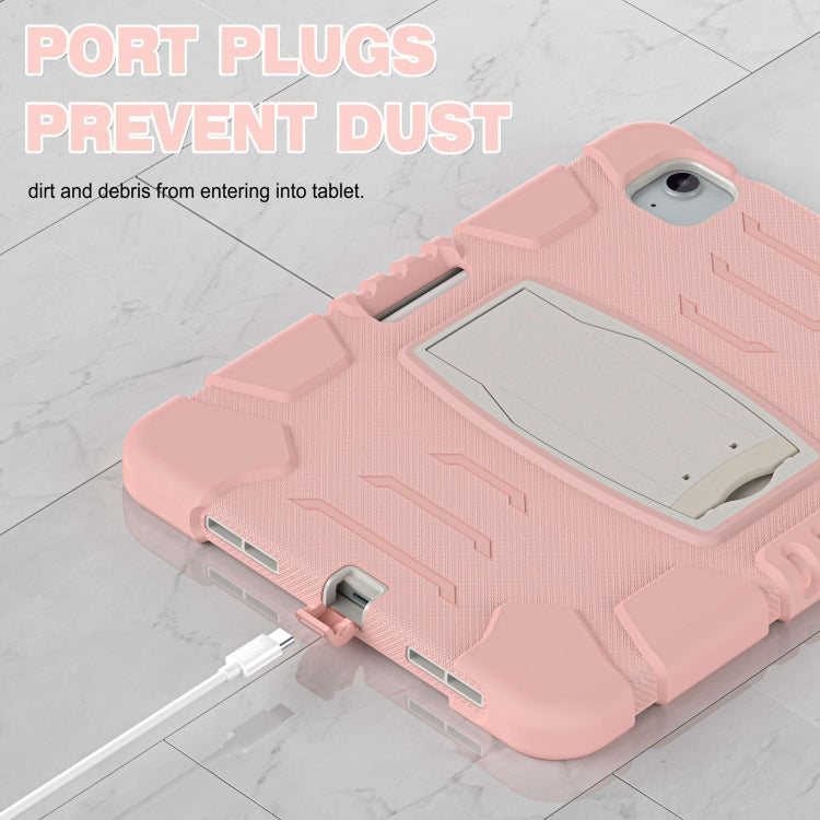 For iPad Air 11 2026 / 2025 / 2024 3-Layer Silicone Hybrid PC Tablet Case