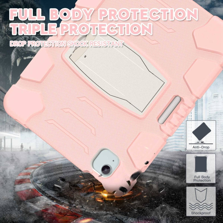 For iPad Air 11 2026 / 2025 / 2024 3-Layer Silicone Hybrid PC Tablet Case