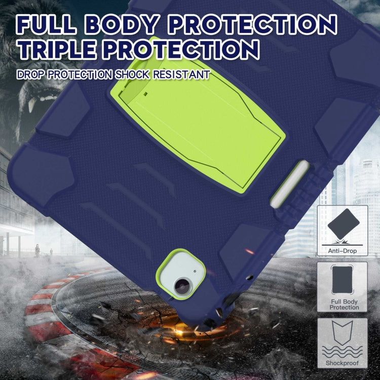 For iPad Air 11 2026 / 2025 / 2024 3-Layer Silicone Hybrid PC Tablet Case