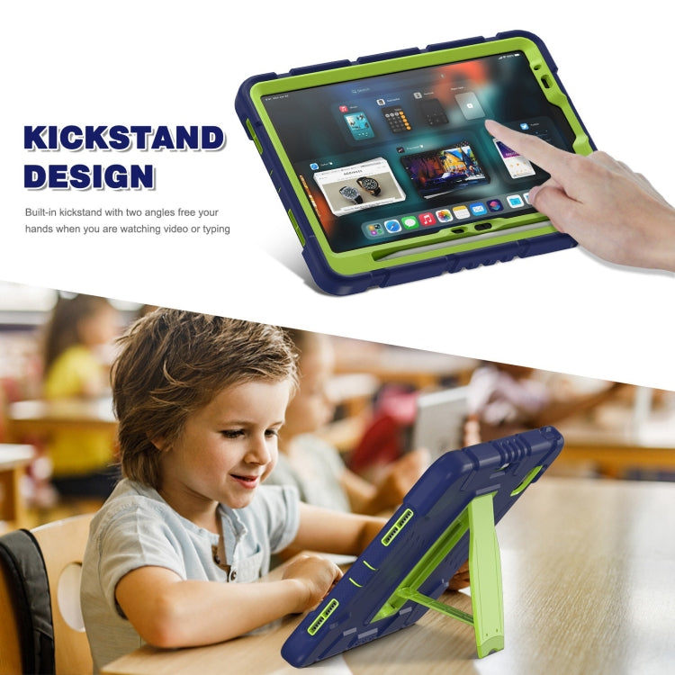 For iPad Air 11 2026 / 2025 / 2024 3-Layer Silicone Hybrid PC Tablet Case
