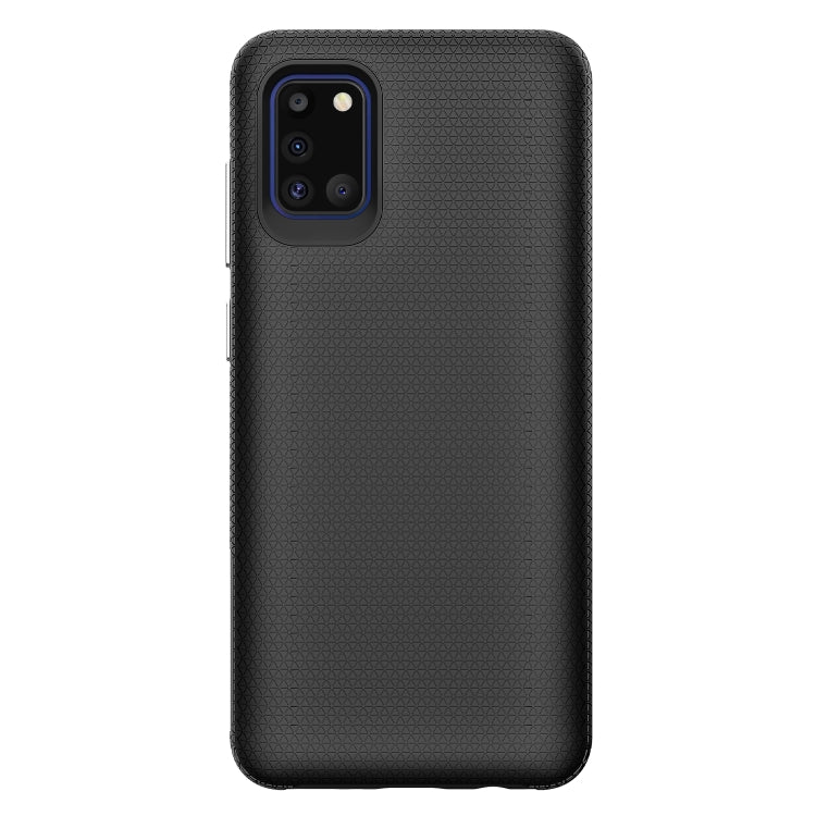 For Samsung Galaxy A31 Triangle Armor Texture TPU + PC Case