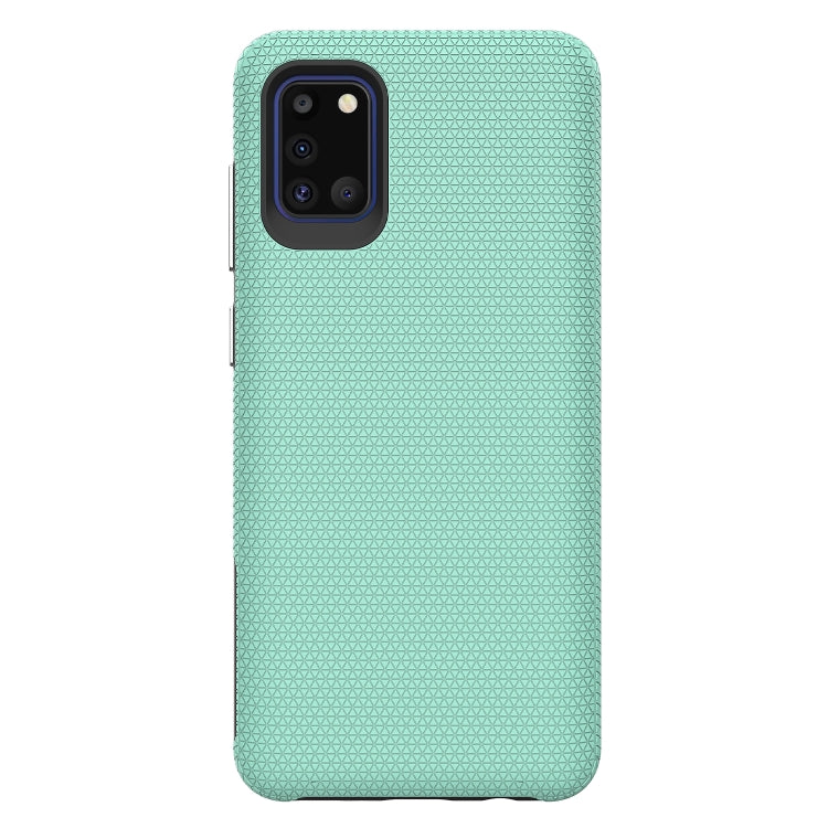 For Samsung Galaxy A31 Triangle Armor Texture TPU + PC Case