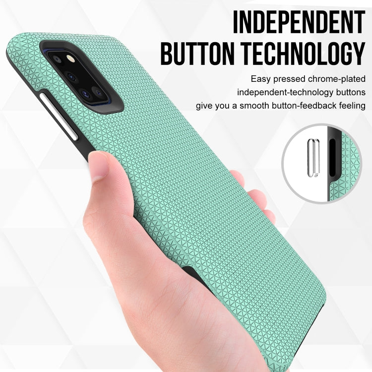 For Samsung Galaxy A31 Triangle Armor Texture TPU + PC Case