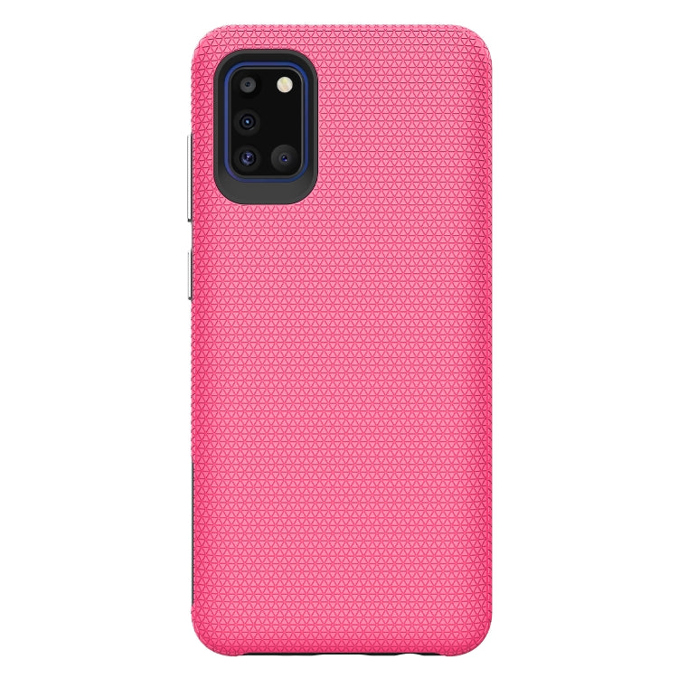 For Samsung Galaxy A31 Triangle Armor Texture TPU + PC Case