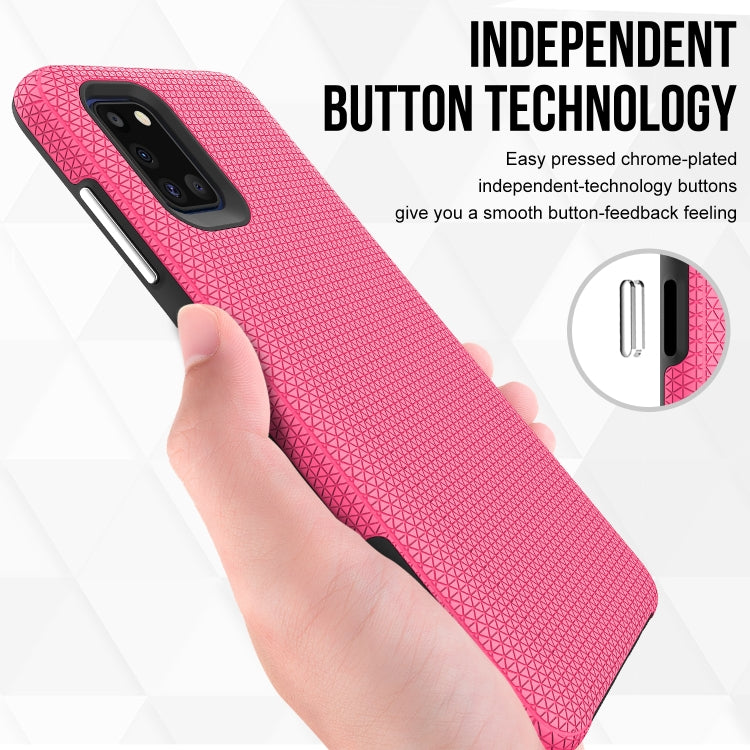 For Samsung Galaxy A31 Triangle Armor Texture TPU + PC Case