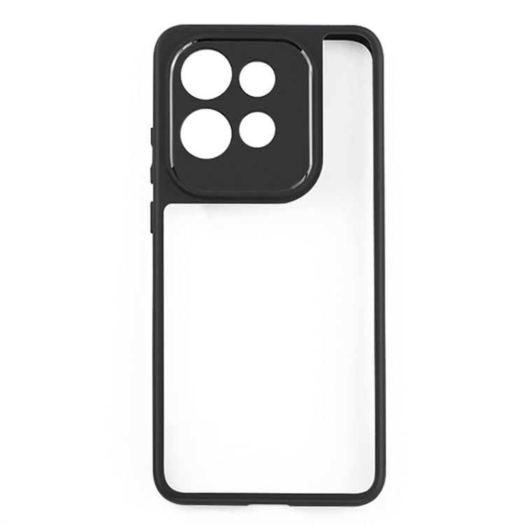 For Motorola Edge 50 Neo Frosted TPU + Transparent PC Phone Case - Transparent