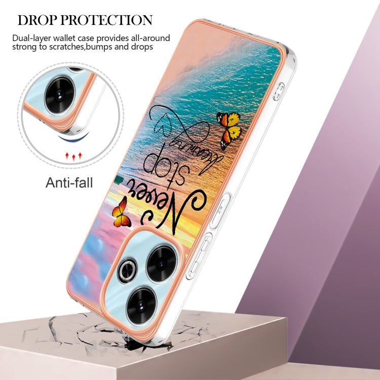 For Redmi 13 4G Electroplating IMD TPU Phone Case