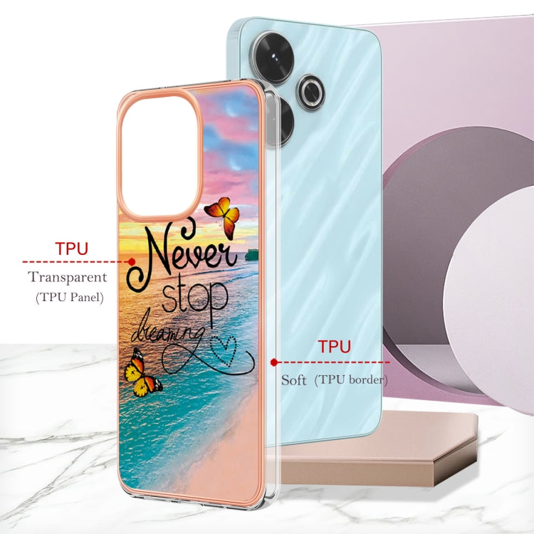 For Redmi 13 4G Electroplating IMD TPU Phone Case