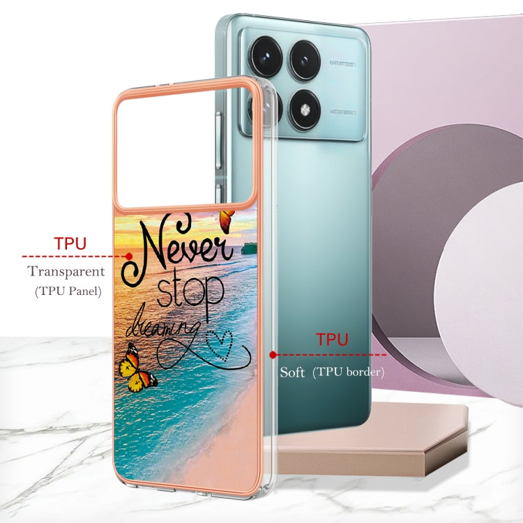 For Xiaomi Poco F6 Pro 5G Electroplating IMD TPU Phone Case