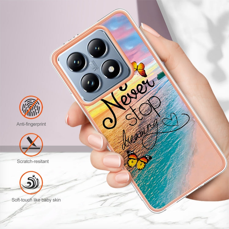 For Xiaomi 14T Pro Electroplating IMD TPU Phone Case