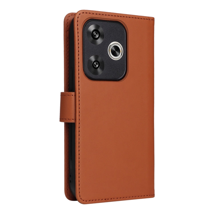 For Redmi Turbo 3 BETOPNICE BN-005 2 in 1 Detachable Imitate Genuine Leather Phone Case