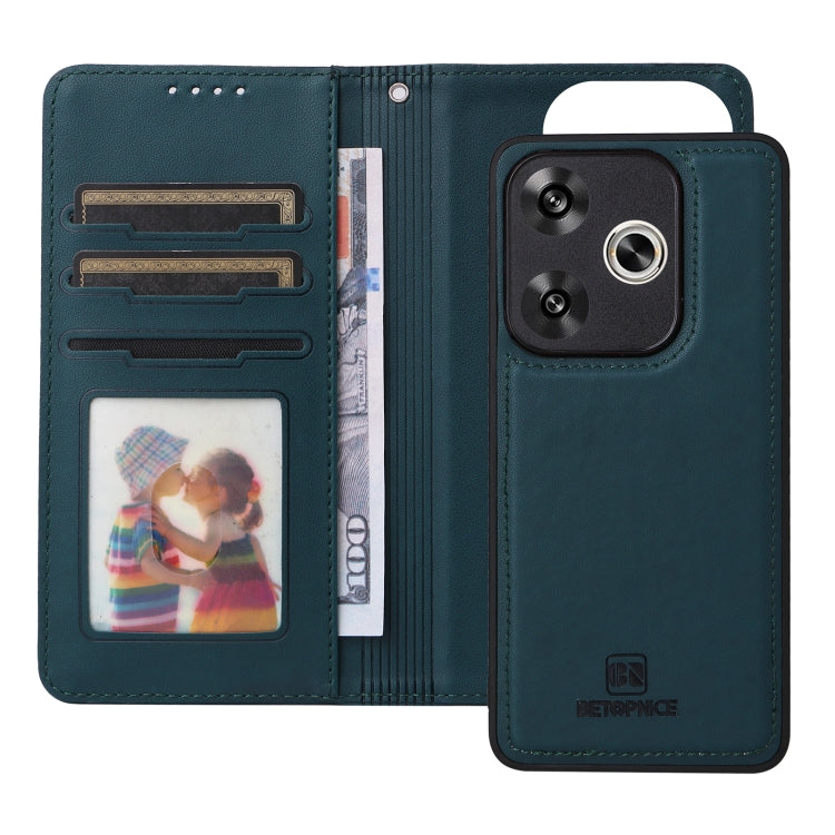 For Redmi Turbo 3 BETOPNICE BN-005 2 in 1 Detachable Imitate Genuine Leather Phone Case