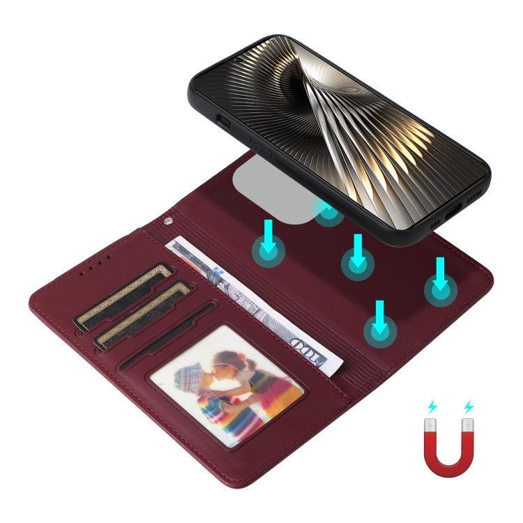 For Redmi Turbo 3 BETOPNICE BN-005 2 in 1 Detachable Imitate Genuine Leather Phone Case
