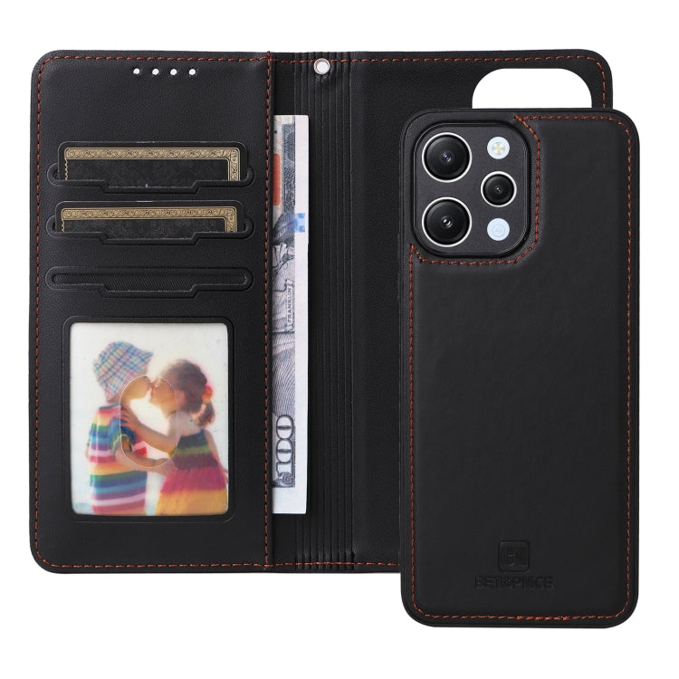 For Redmi 12 4G BETOPNICE BN-005 2 in 1 Detachable Imitate Genuine Leather Phone Case