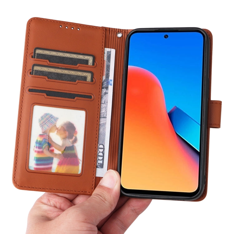 For Redmi 12 4G BETOPNICE BN-005 2 in 1 Detachable Imitate Genuine Leather Phone Case
